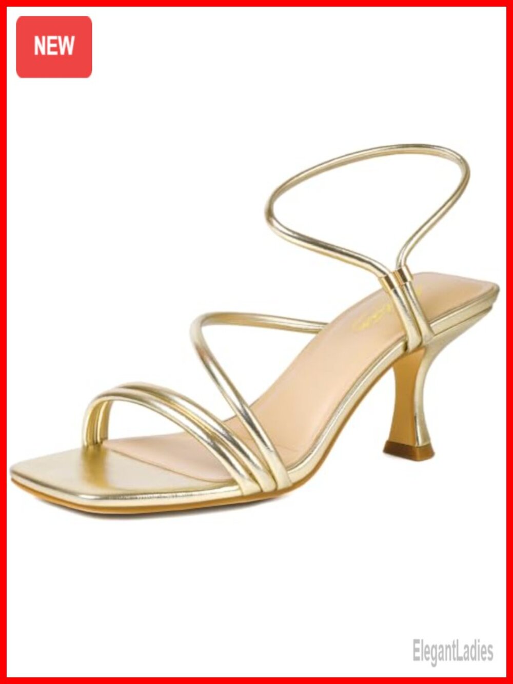 Kitten Heel Lace Up Sandals Strappy Square Open Toe Heels for Party Prom